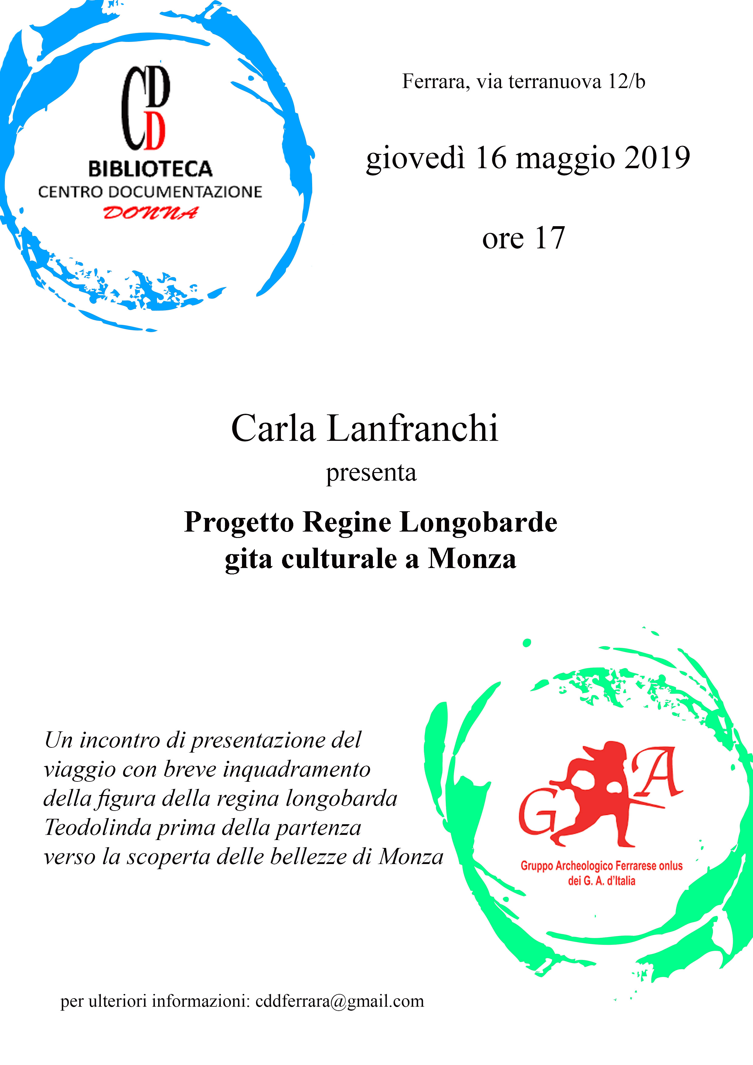 locandina gita culturale a monza